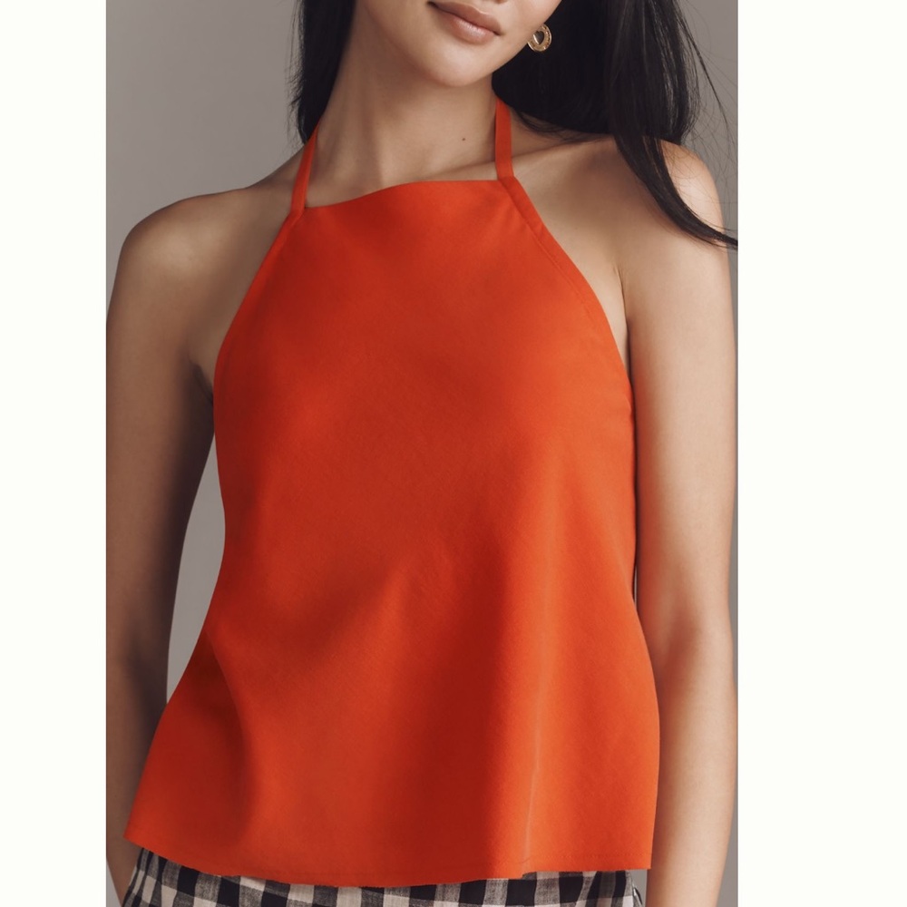 ANTHROPOLOGIE➕NWT Linen Blend Halter Top